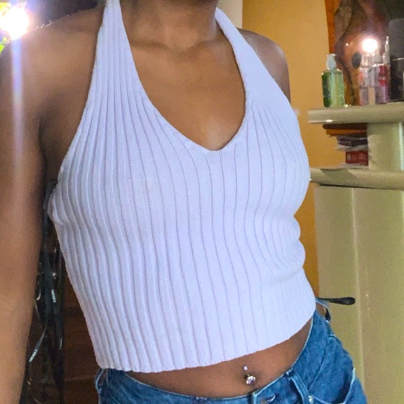 Ribbed halter top - Picture 3 of 3